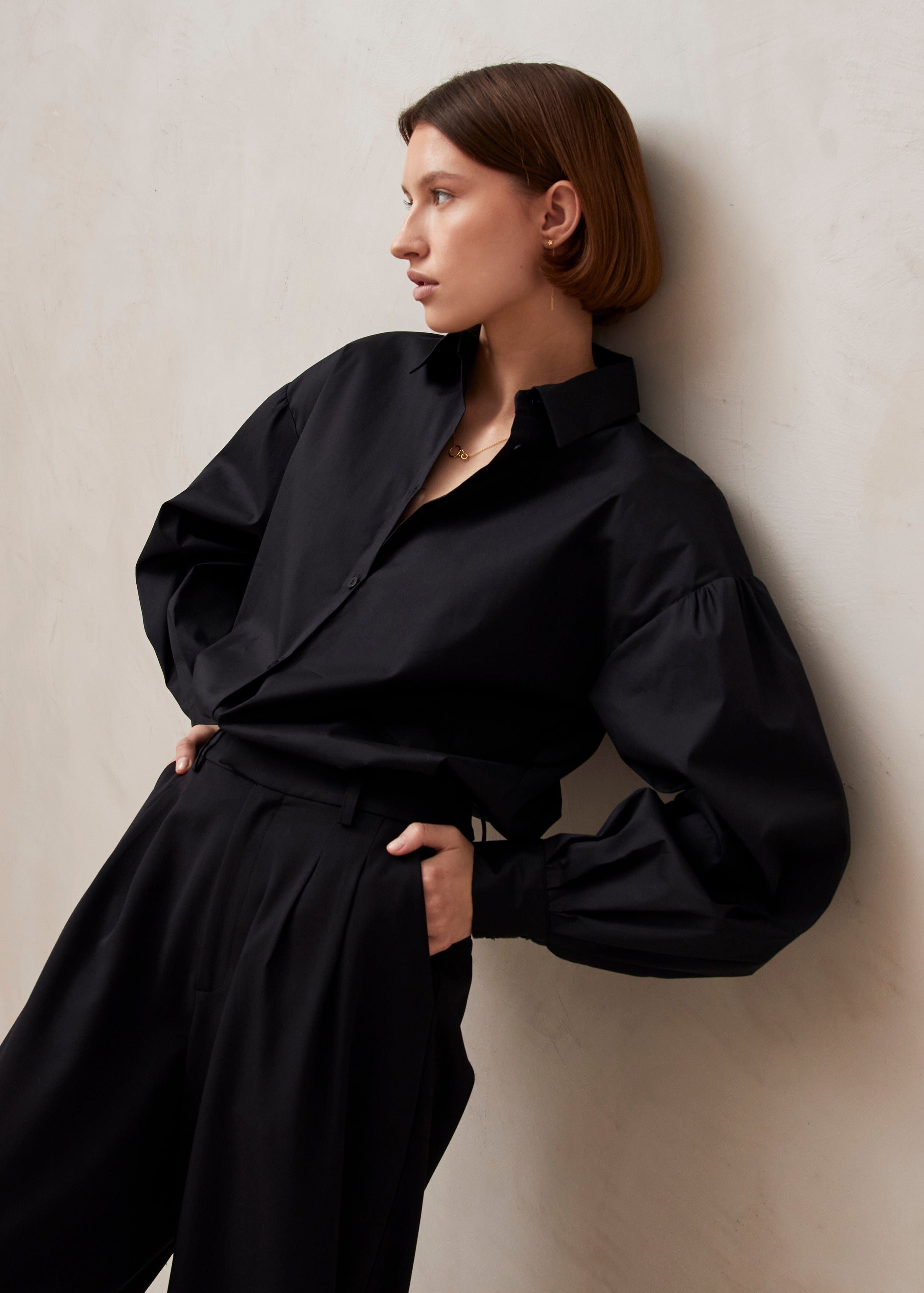 Malva Black Shirt sold by Alohas