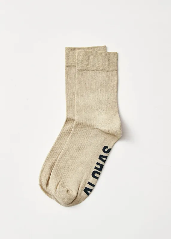 Ava Shimmer Gold Socks sold by Alohas