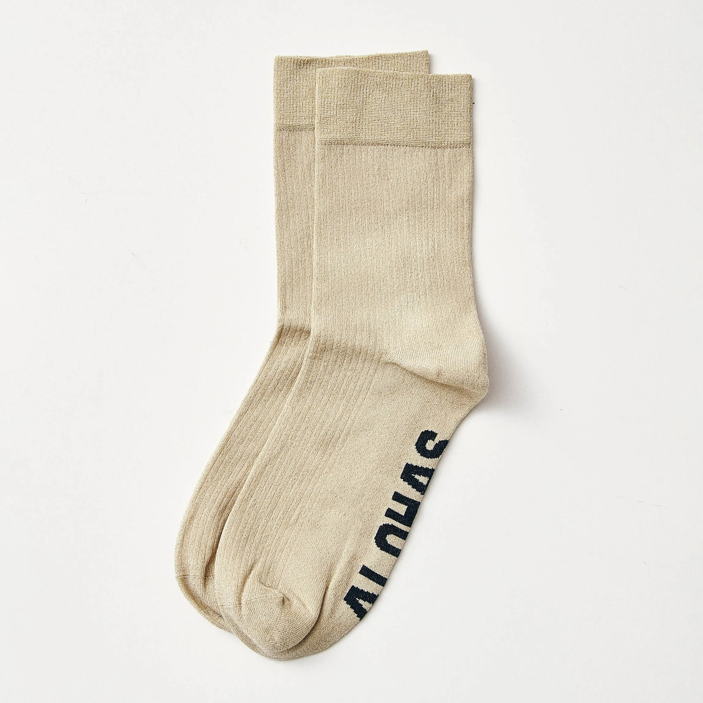 Ava Shimmer Gold Socks sold by Alohas product image thumbnail 3
