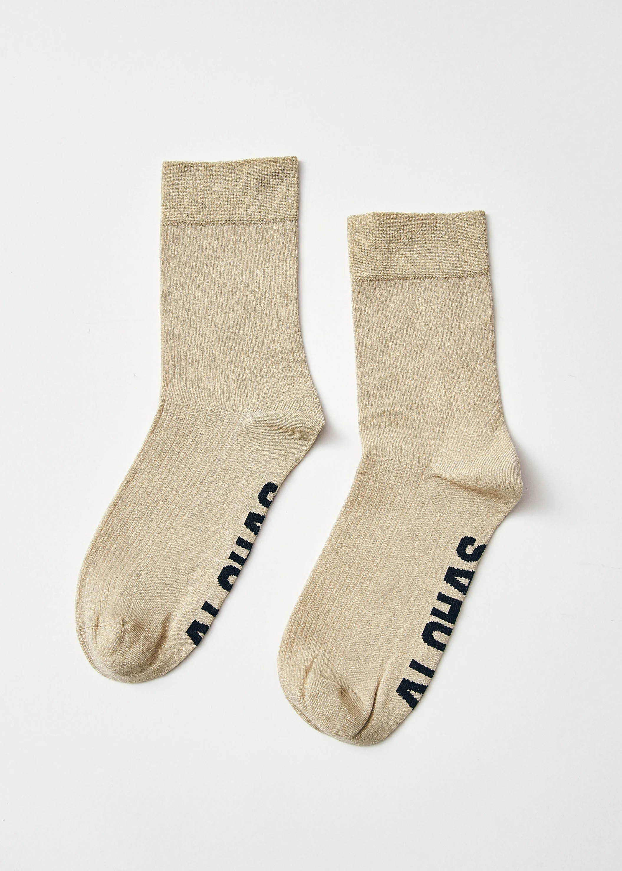 Ava Shimmer Gold Socks sold by Alohas product image thumbnail 4