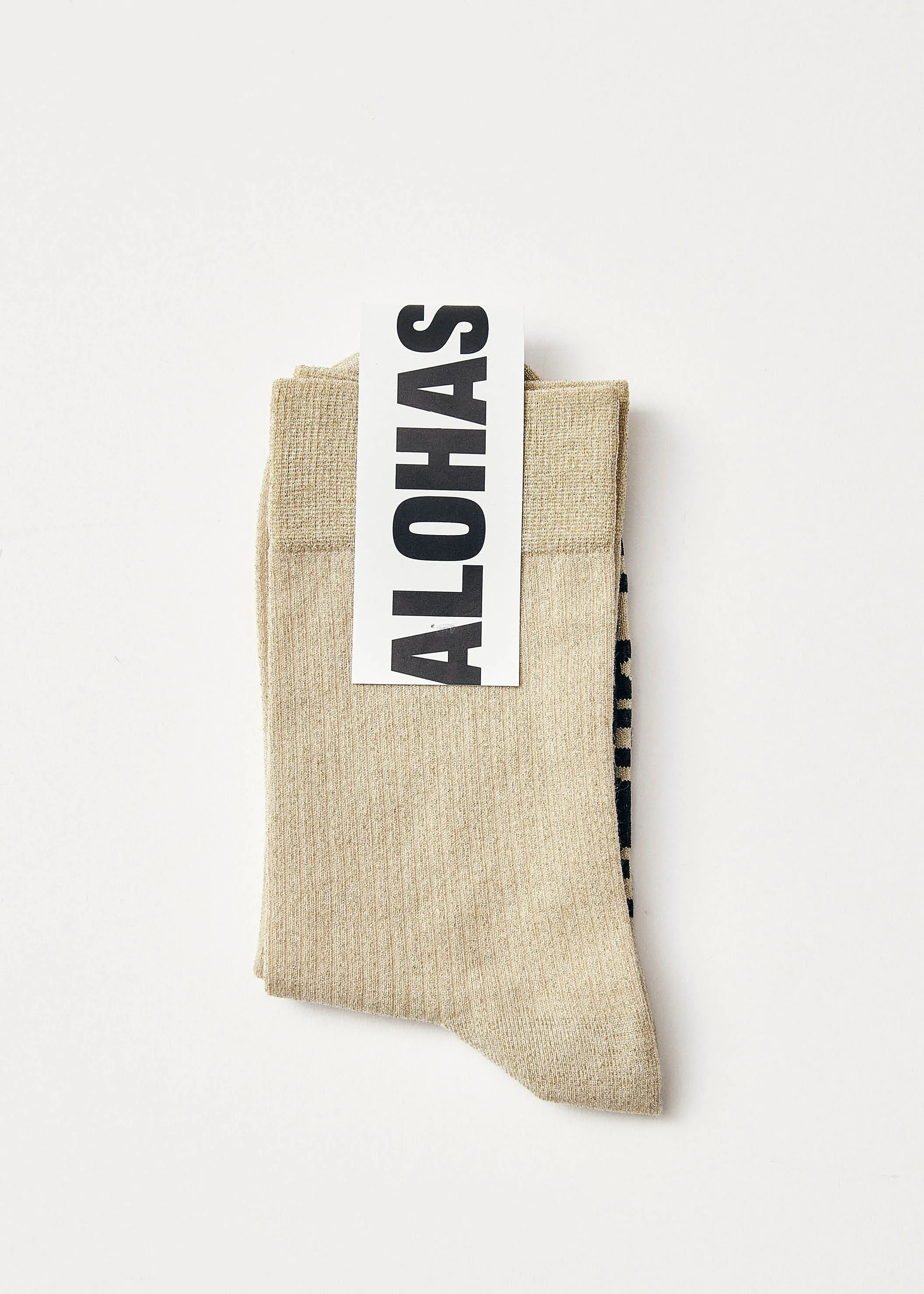 Ava Shimmer Gold Socks sold by Alohas product image thumbnail 2
