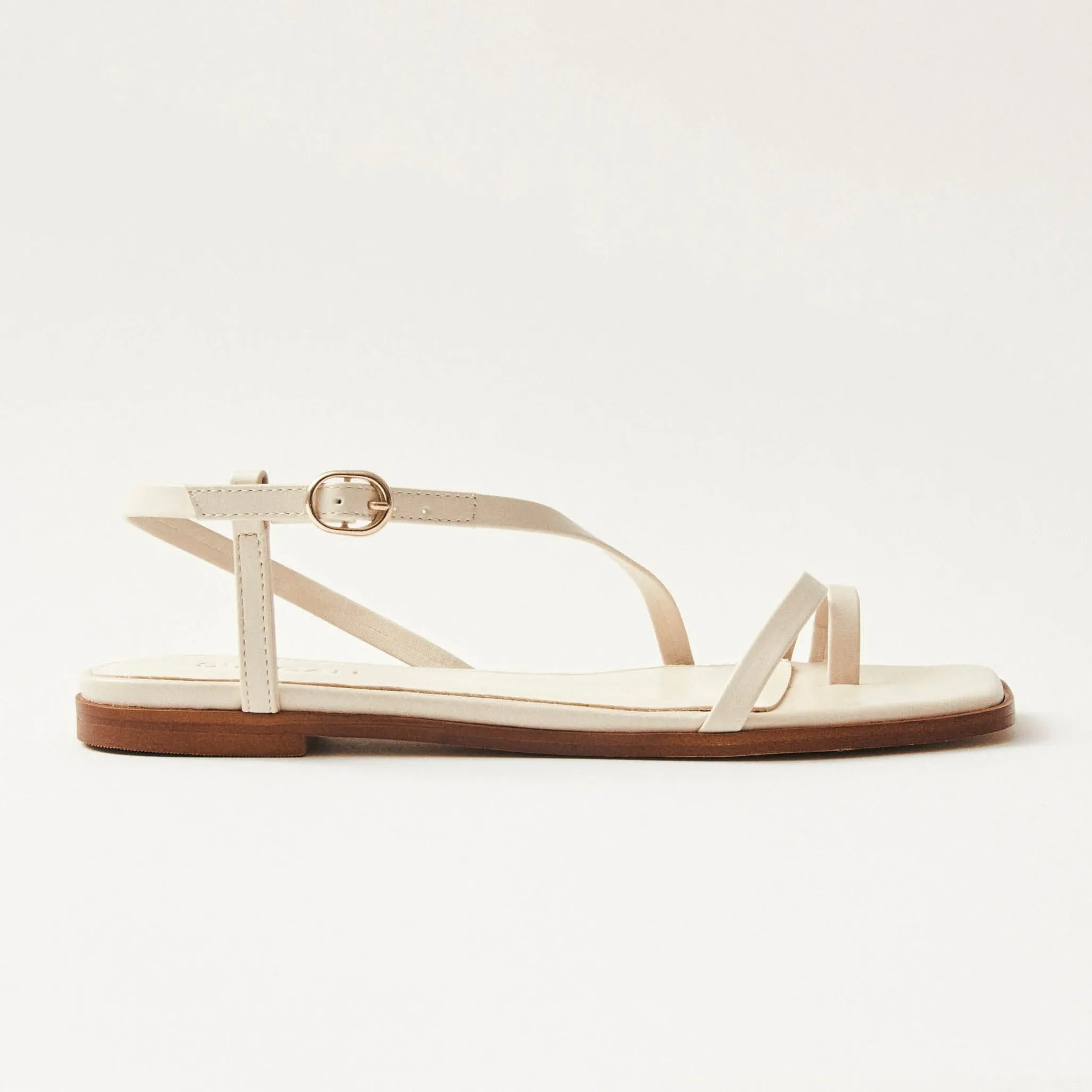 Sloane Cream Vegan Leather Sandals sold by Alohas product image thumbnail 3