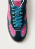 Tb.490 Dye Black Pink Leather Sneakers sold by Alohas