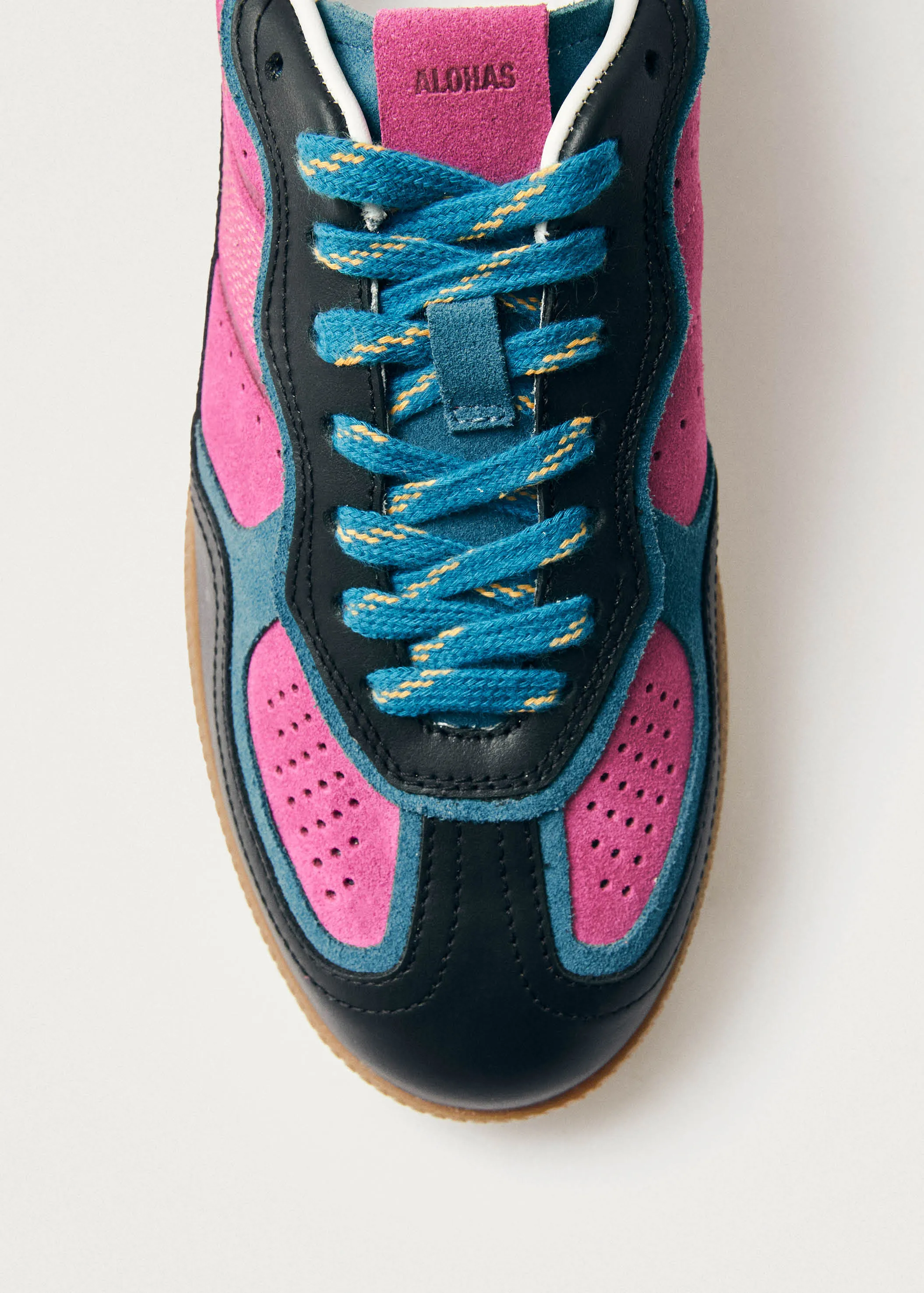 Tb.490 Dye Black Pink Leather Sneakers sold by Alohas product image thumbnail 2