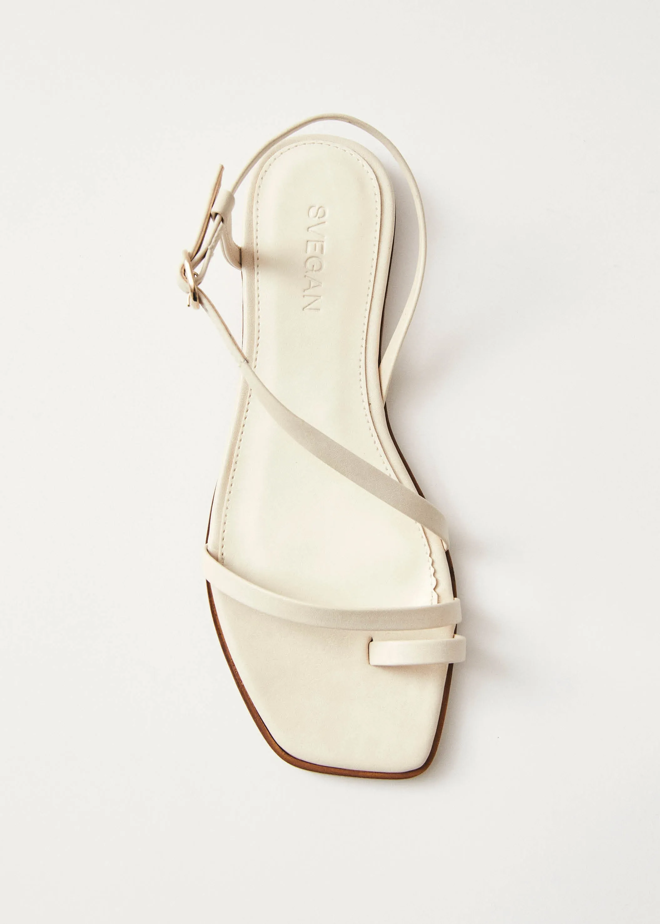 Sloane Cream Vegan Leather Sandals sold by Alohas product image thumbnail 5