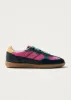 Tb.490 Dye Black Pink Leather Sneakers sold by Alohas