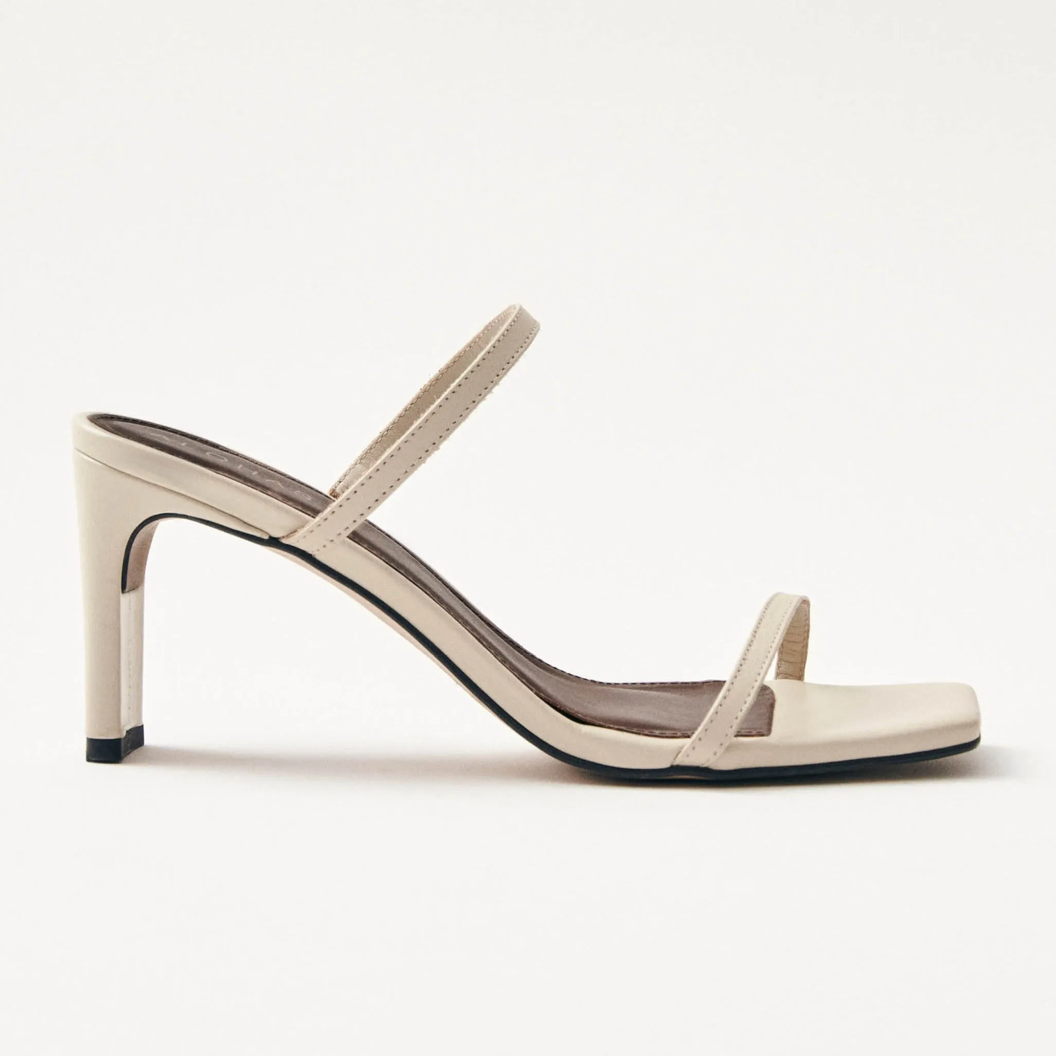 Cannes Beige Leather Sandals sold by Alohas product image thumbnail 3