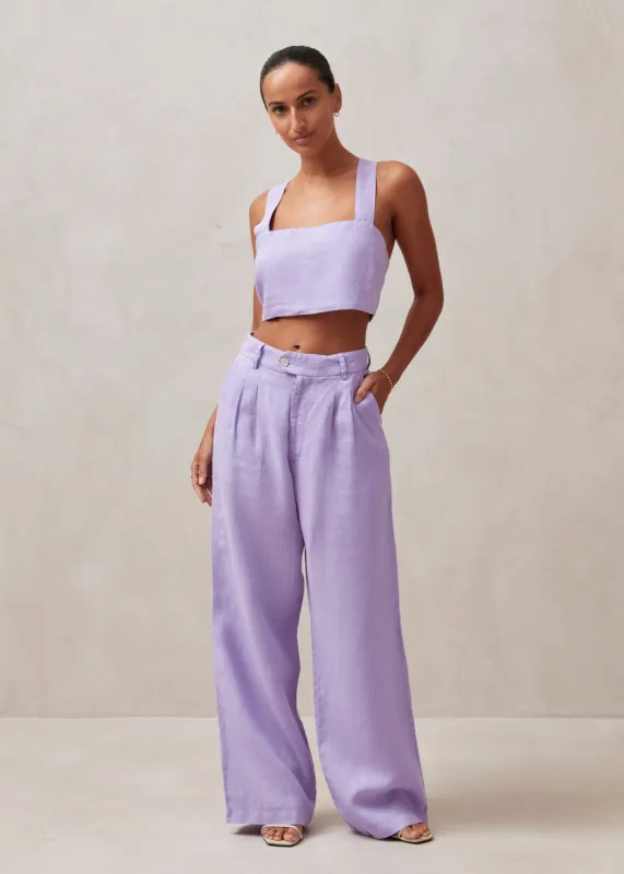 Kaede Lilac Pants sold by Alohas