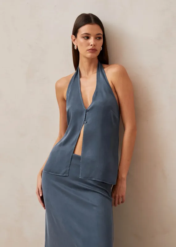 Kate Blue Gray Shirt sold by Alohas