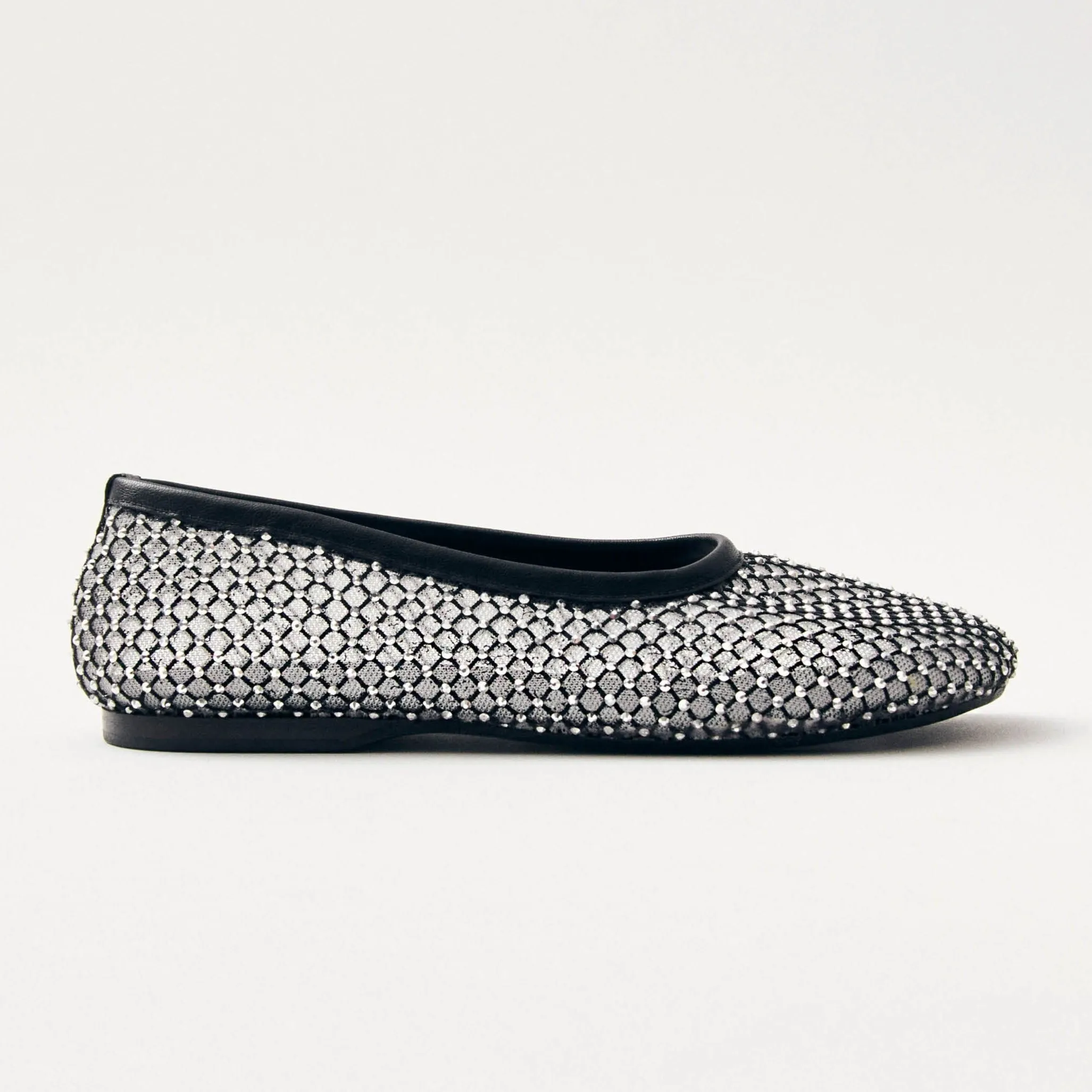 Lorain Mesh Glow Black Ballet Flats sold by Alohas product image thumbnail 3