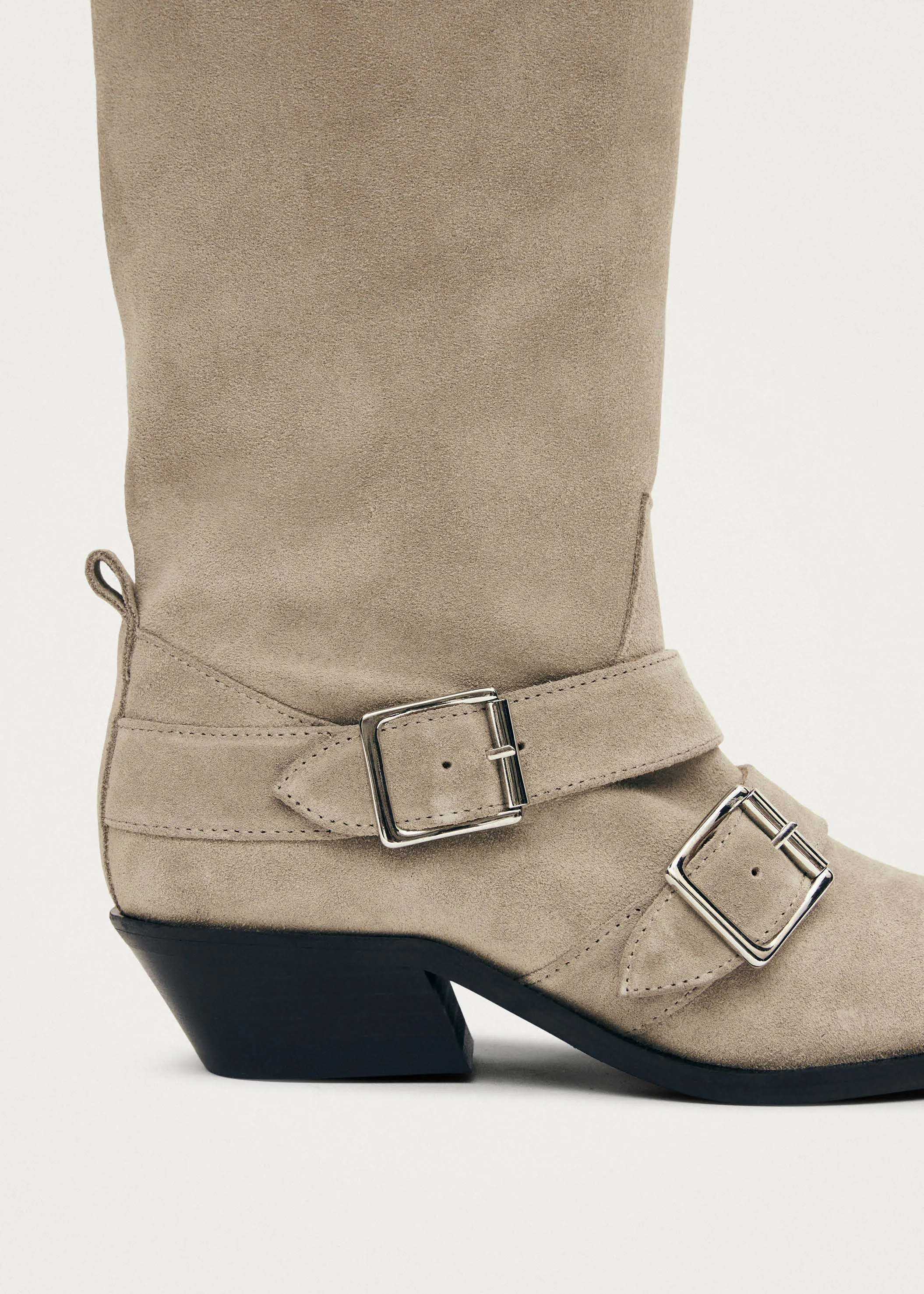 Ryder Suede Beige Leather Boots sold by Alohas product image thumbnail 5