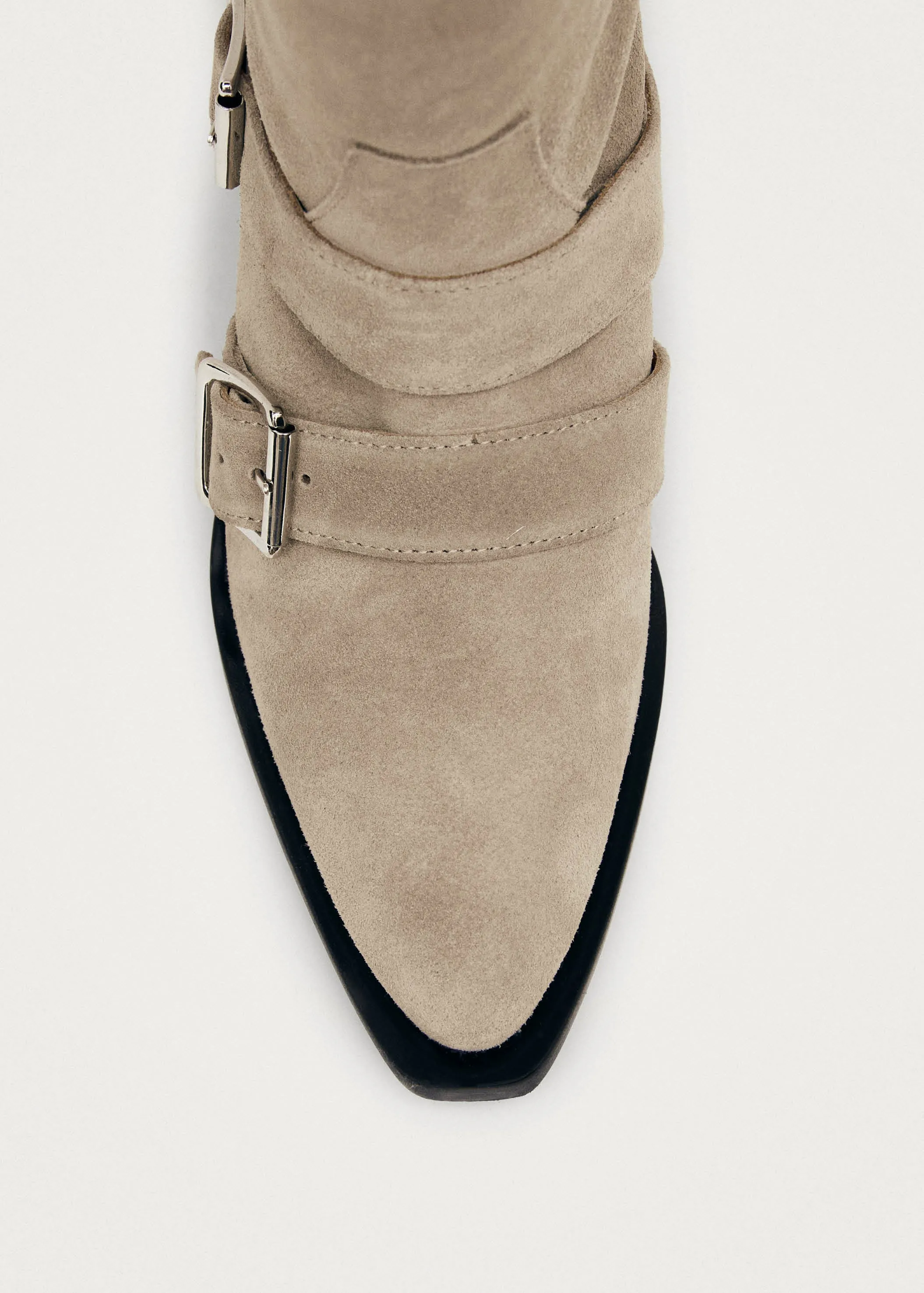 Ryder Suede Beige Leather Boots sold by Alohas product image thumbnail 4