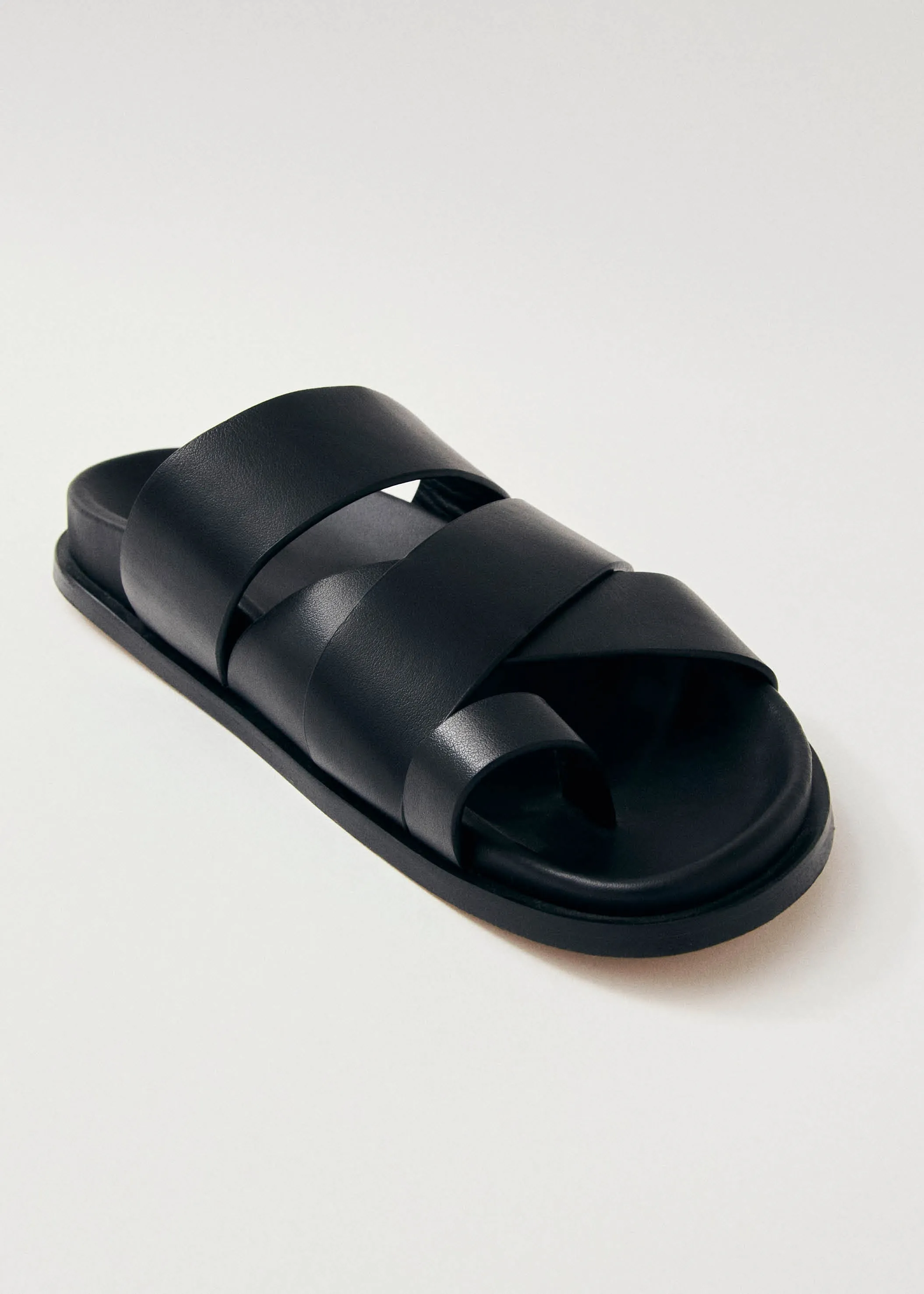 Harllow Black Leather Sandals sold by Alohas product image thumbnail 4