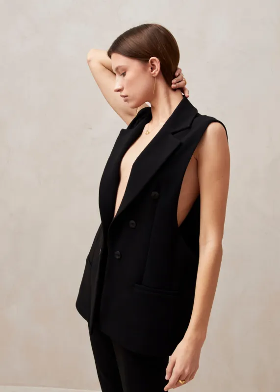 Piera Black Blazer sold by Alohas