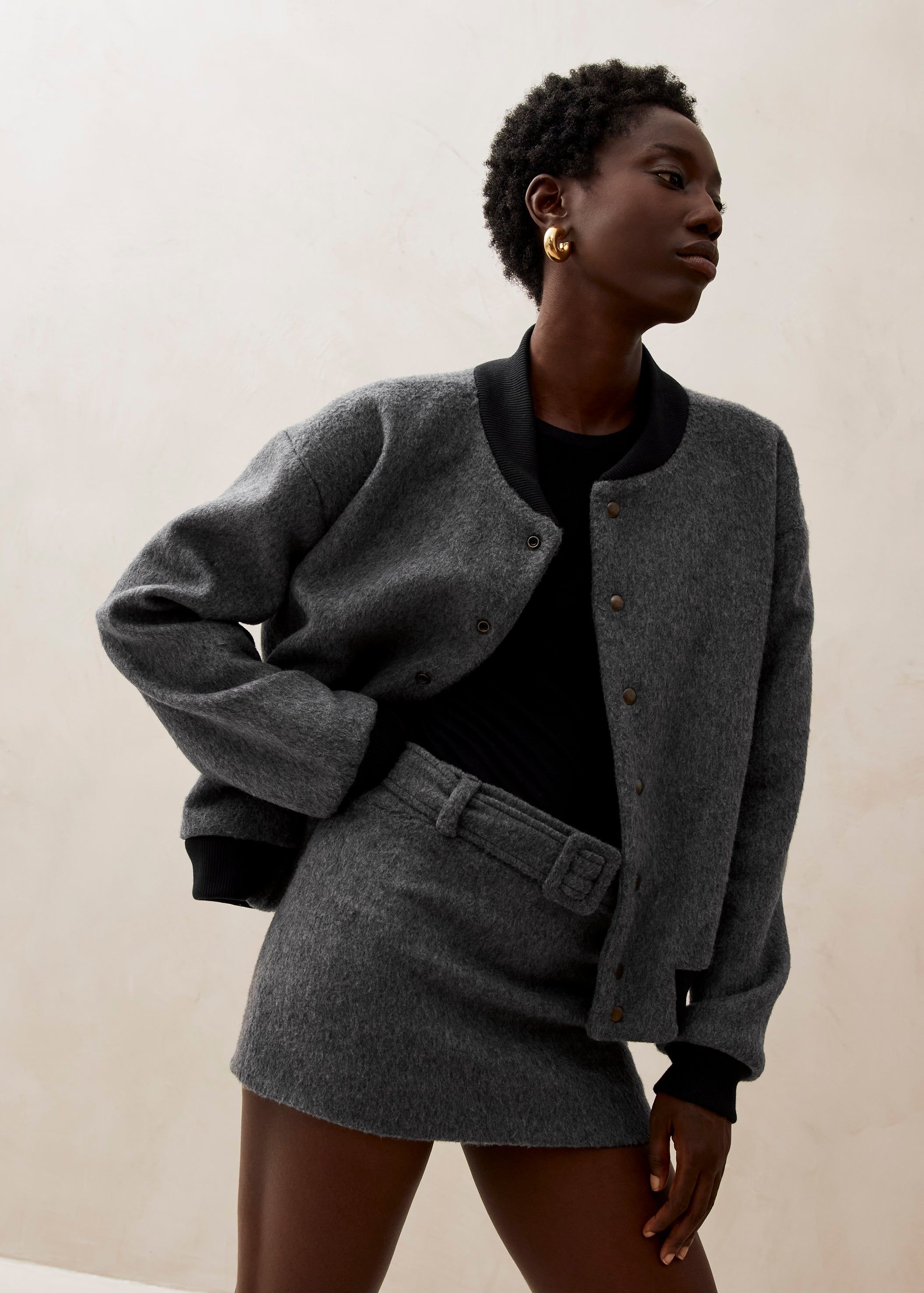 Veronica Grey Jacket sold by Alohas