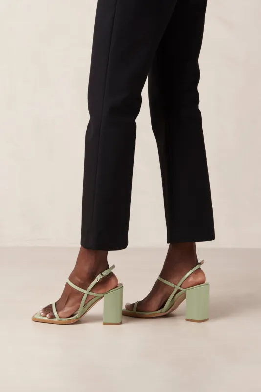 Lorena Green Vegan Leather Sandals sold by Alohas