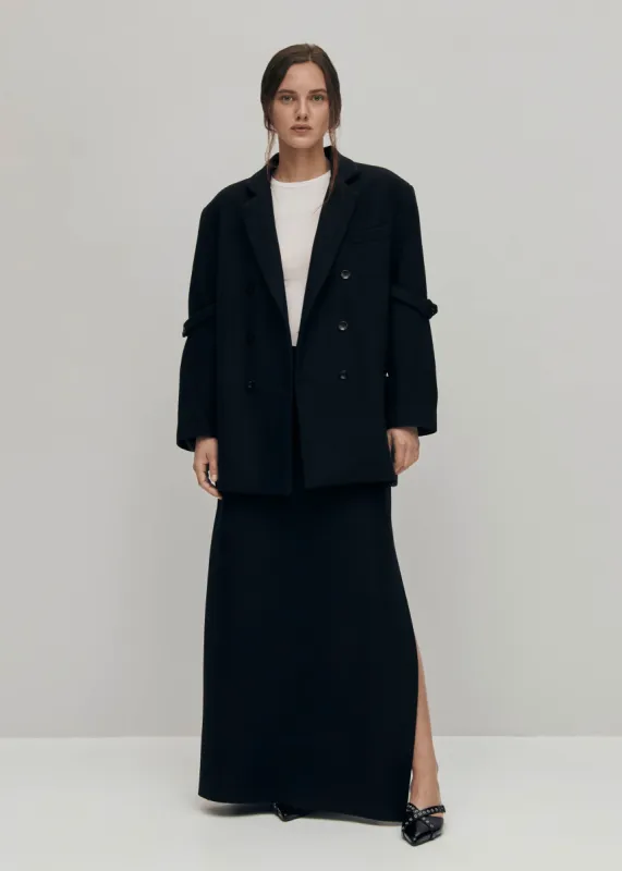 Amber Black Blazer sold by Alohas