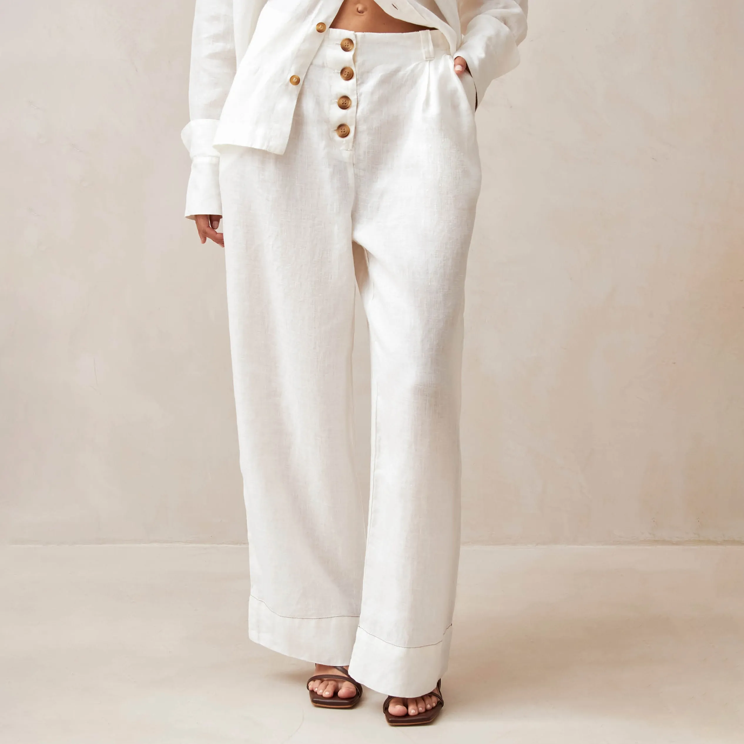 Zulu Cream Pants sold by Alohas product image thumbnail 3