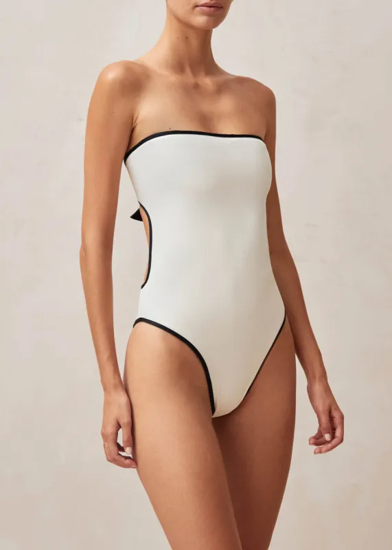 Nima White Swimsuit sold by Alohas