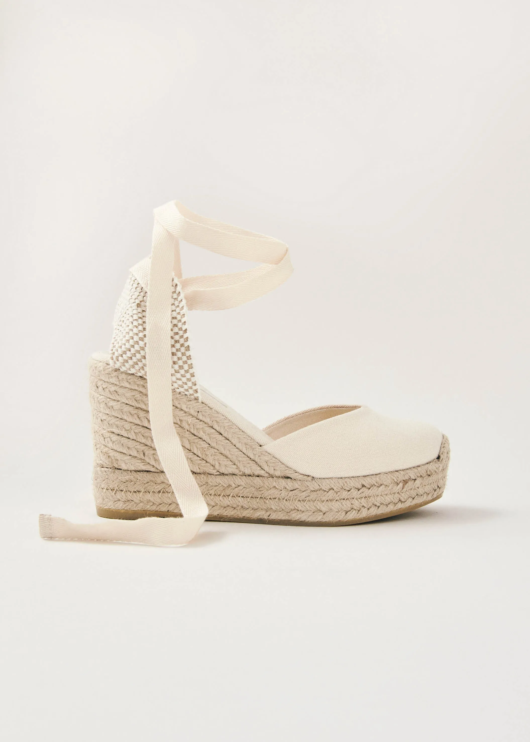 Cordelia Cream Espadrilles sold by Alohas