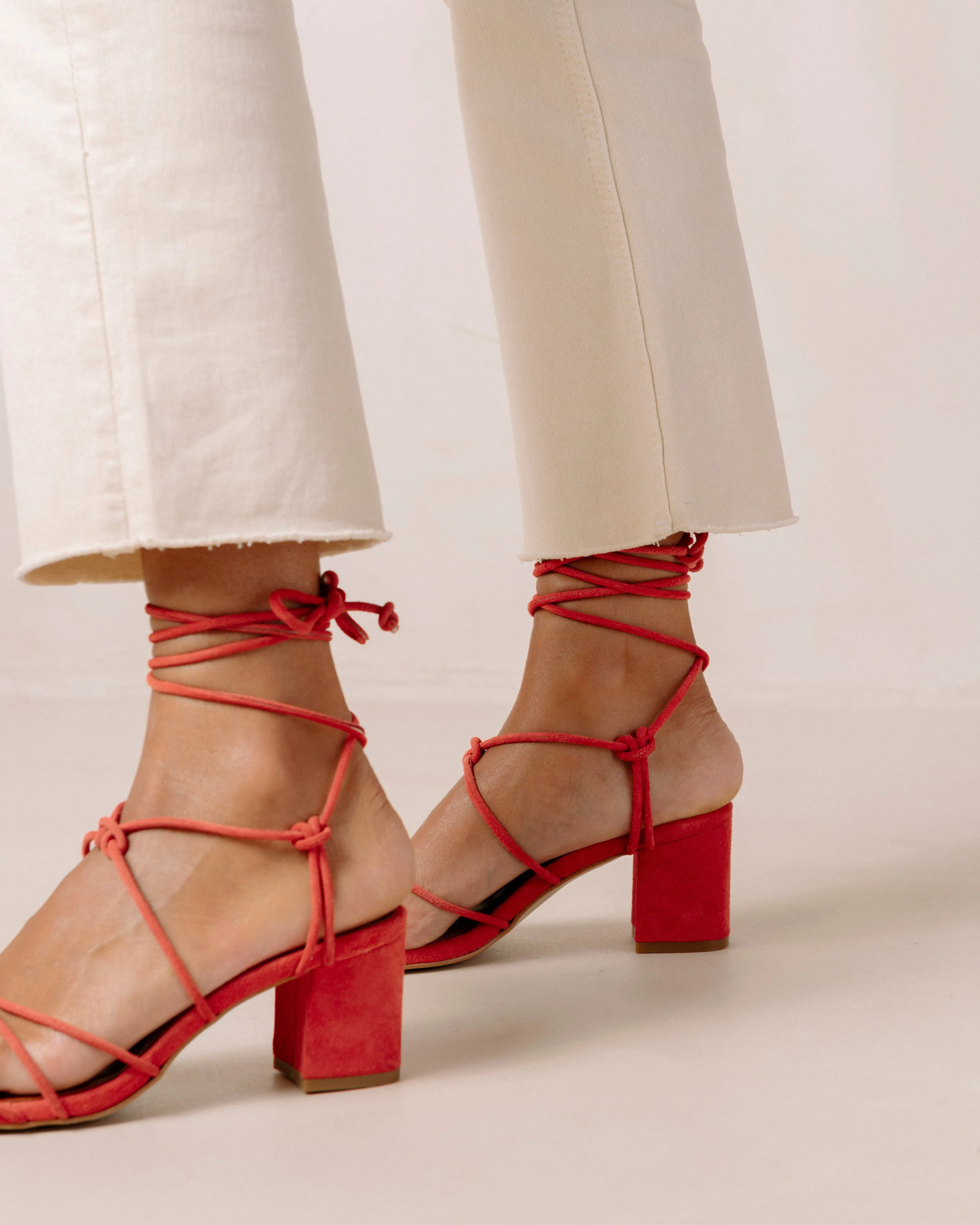 Paloma Orange Leather Sandals sold by Alohas product image thumbnail 3