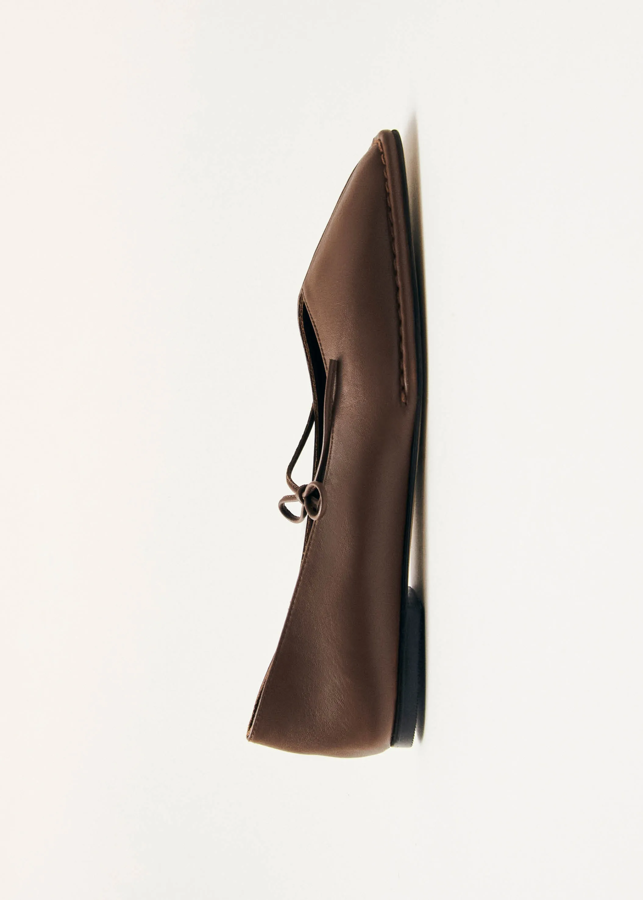 Sway Chestnut Brown Leather Ballet Flats sold by Alohas product image thumbnail 4