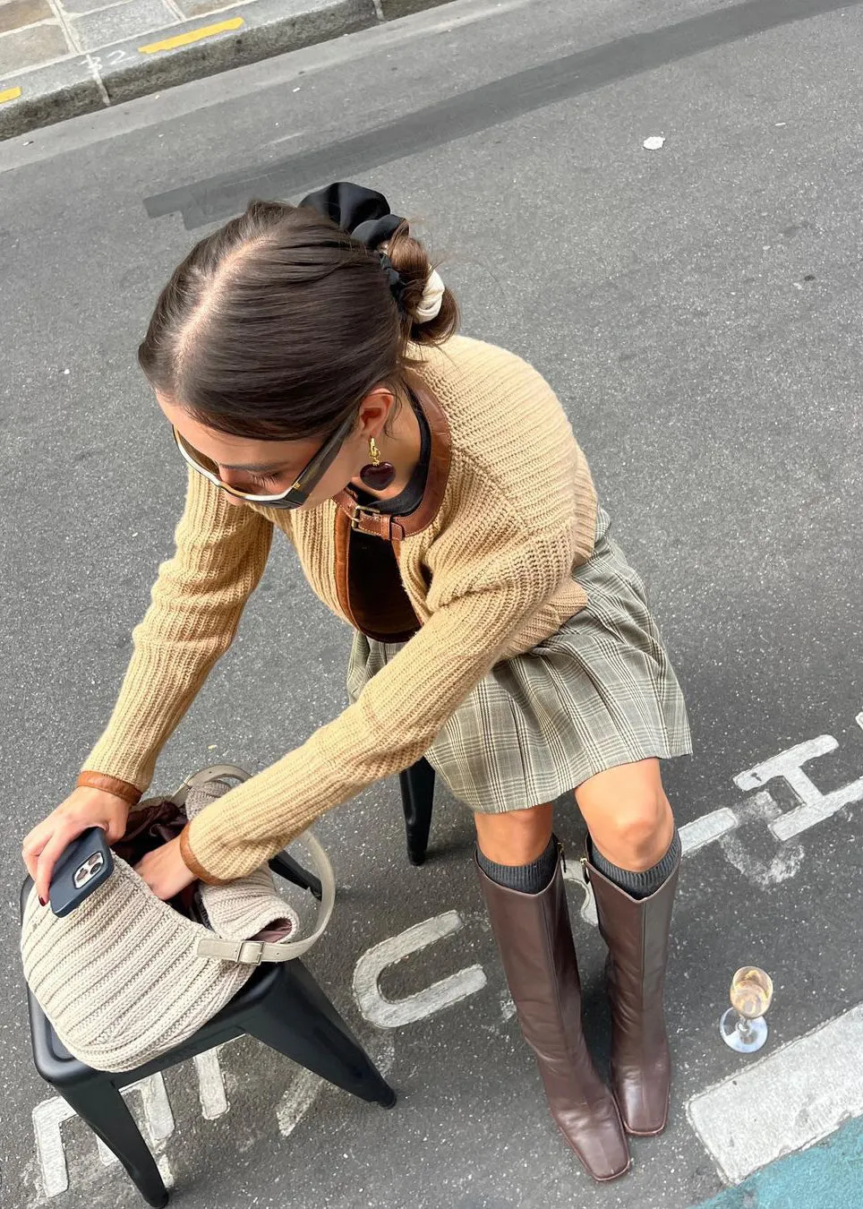 East Coffee Brown Leather Boots sold by Alohas product image thumbnail 2