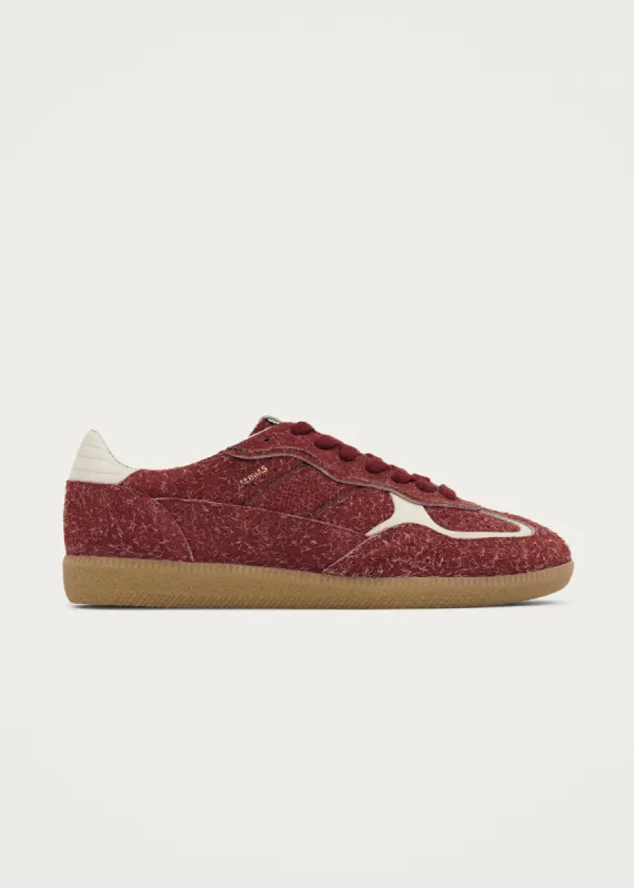 Tb.490 Rife Suede Fuzzy Red Leather Sneakers sold by Alohas