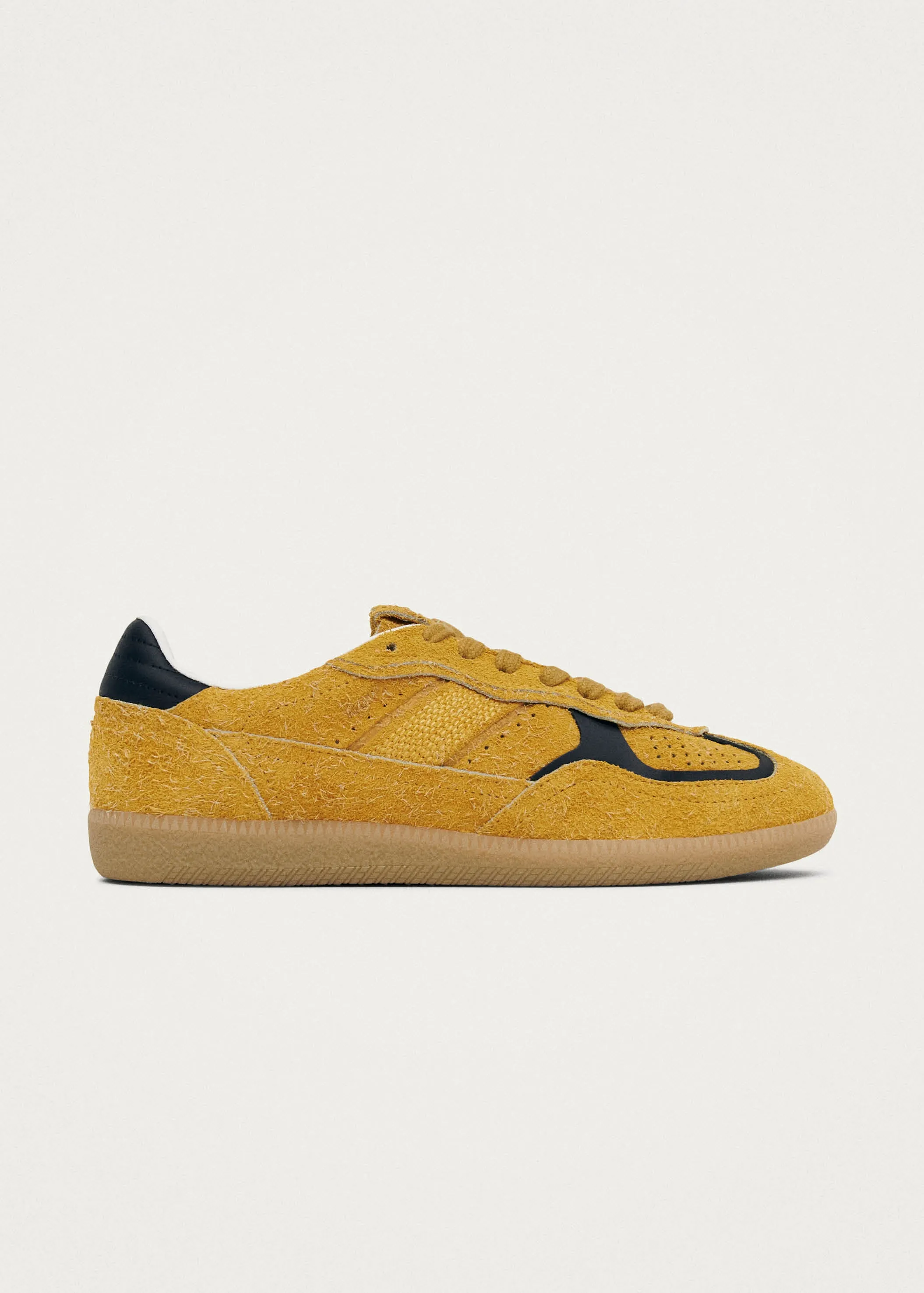 Tb.490 Rife Suede Fuzzy Yellow Leather Sneakers sold by Alohas