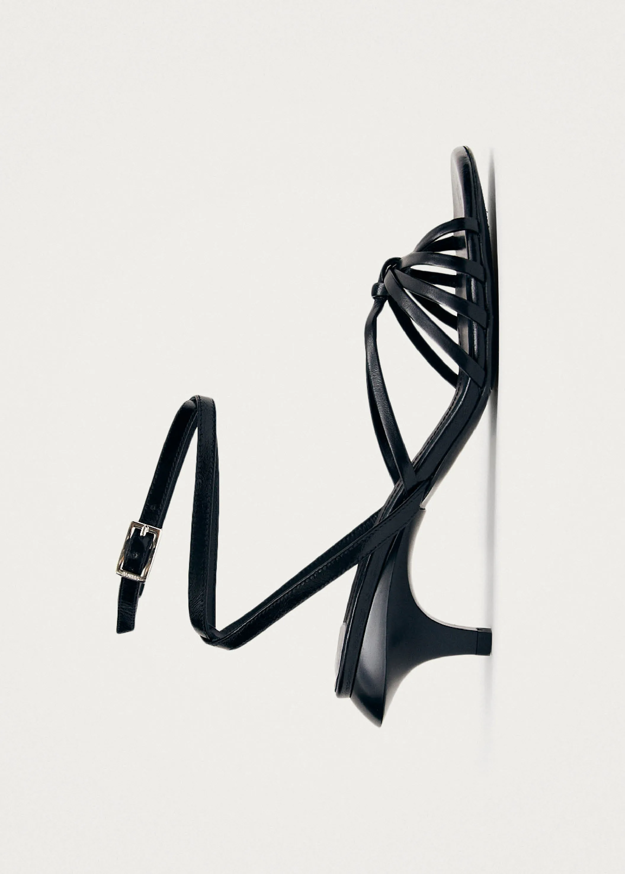 Soleia Black Leather Sandals sold by Alohas product image thumbnail 4