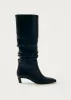 Kalila Black Leather Boots sold by Alohas