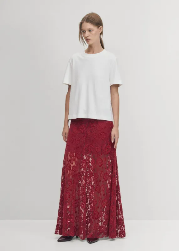Bundi Lace Wine Skirt made by Alohas