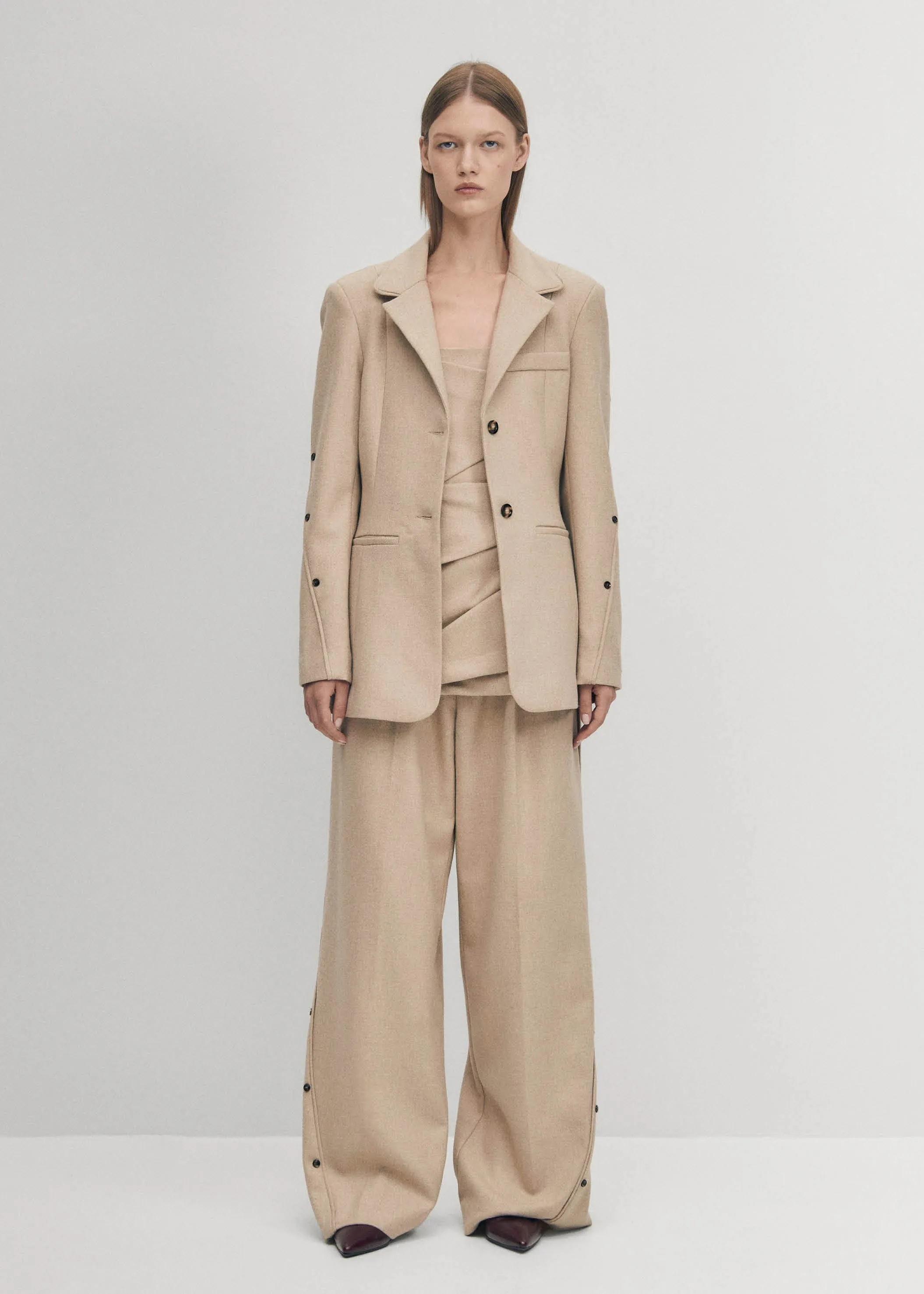 Beth Beige Blazer sold by Alohas product image thumbnail 2