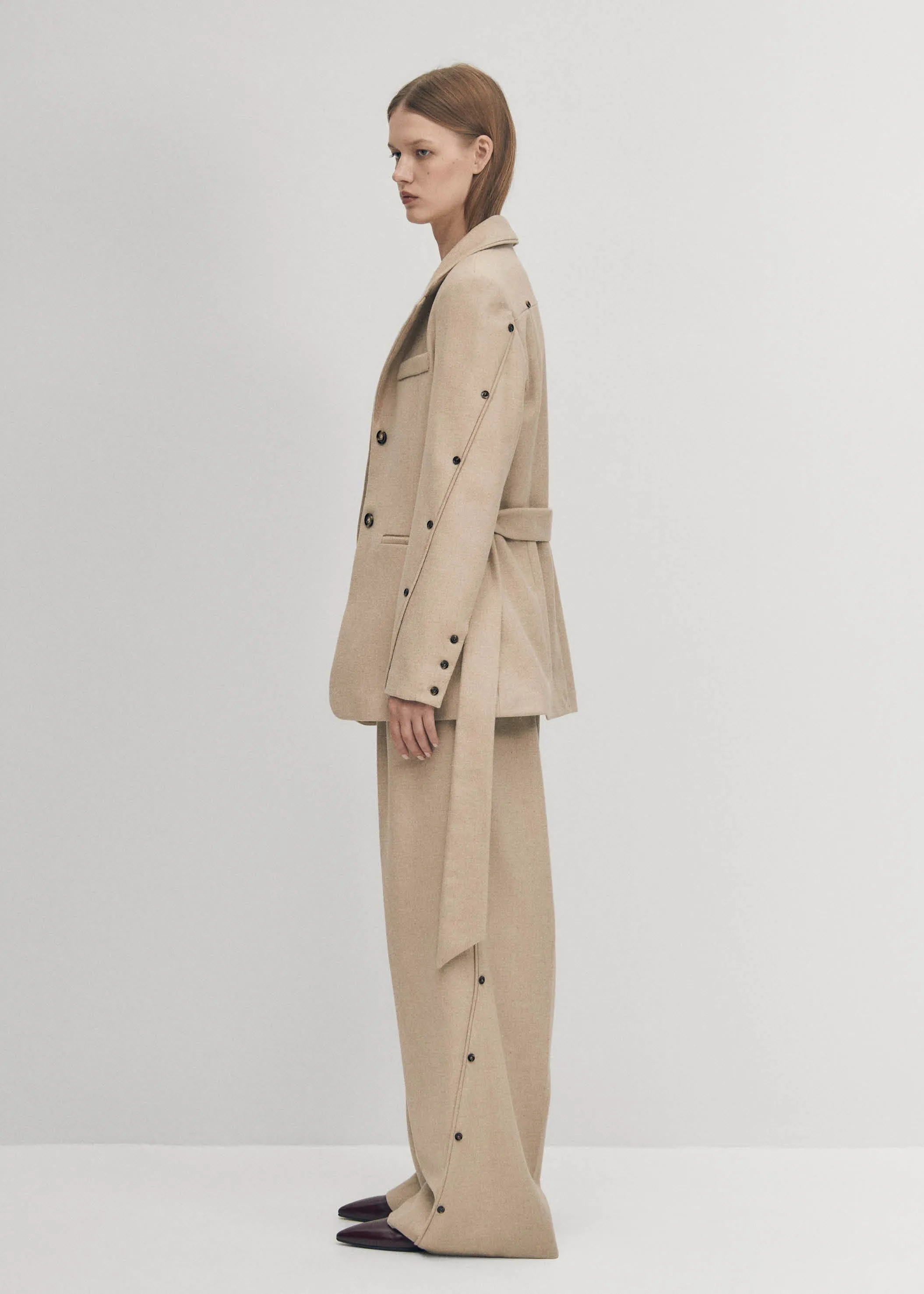 Beth Beige Blazer sold by Alohas product image thumbnail 4