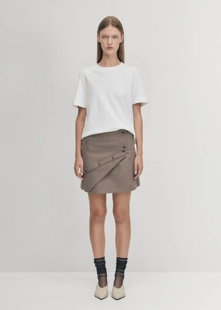Adela Taupe Skirt sold by Alohas