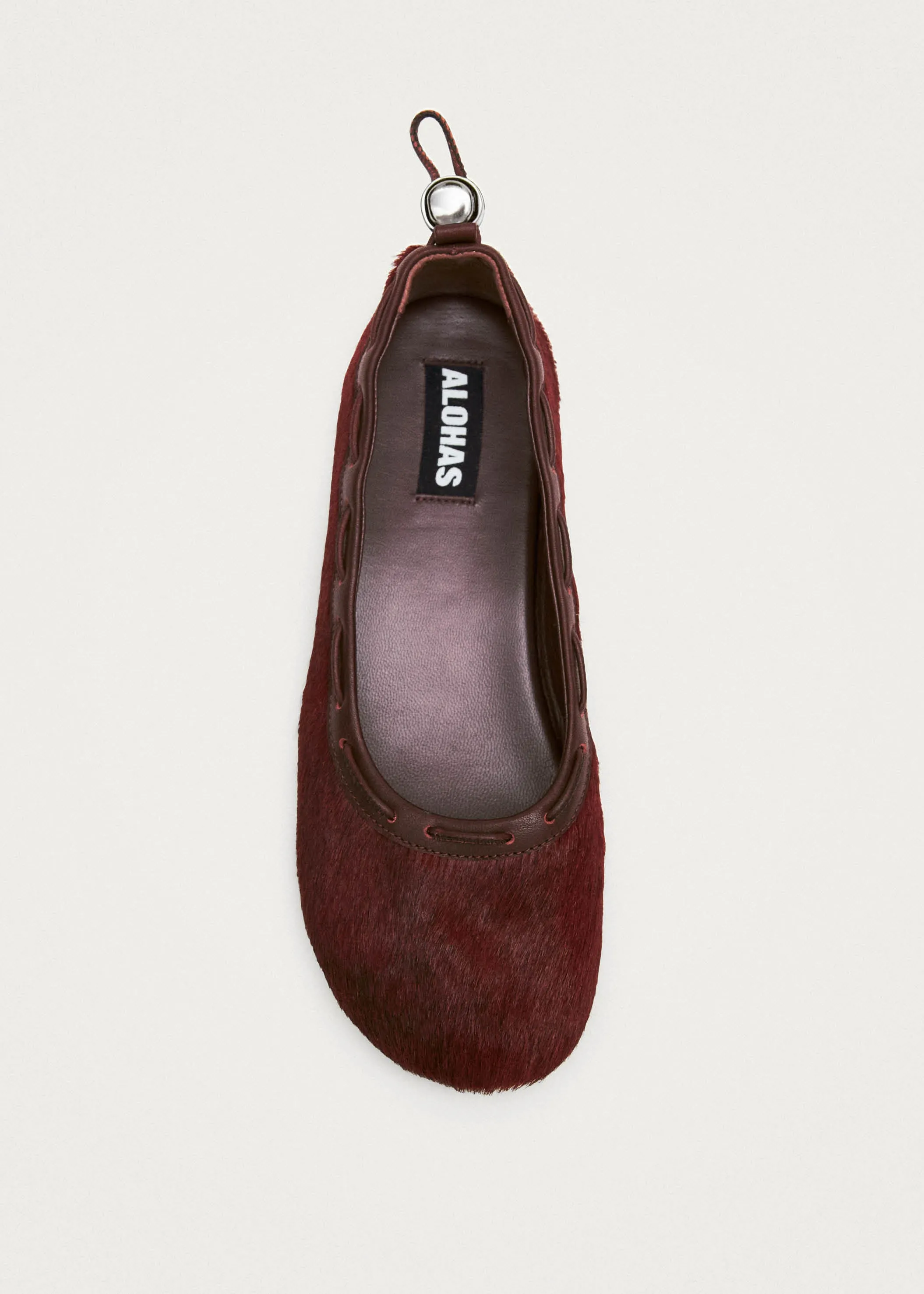 Gill Soft Burgundy Leather Ballet Flats sold by Alohas product image thumbnail 4