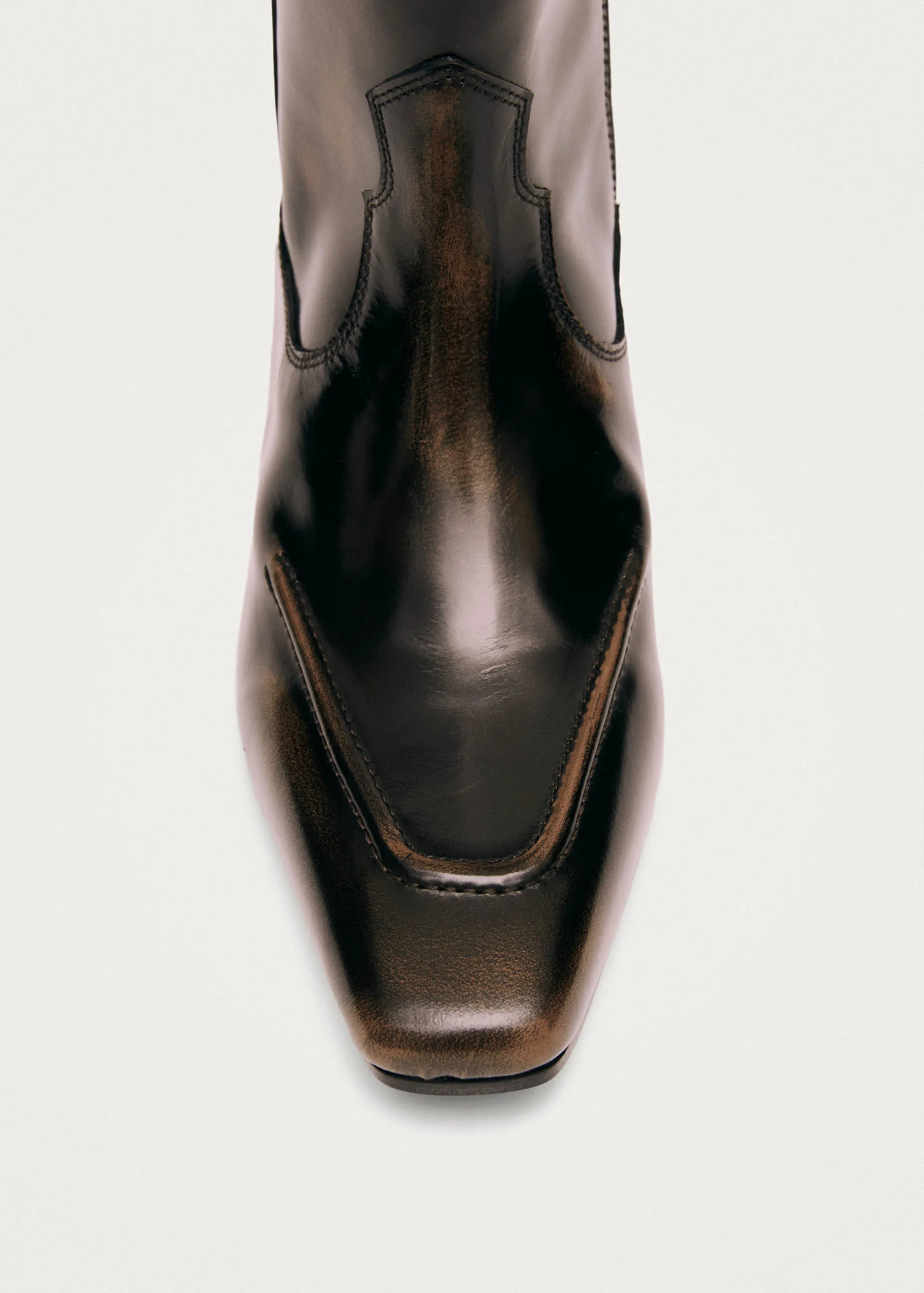 Chase Brushed Brown Leather Boots sold by Alohas product image thumbnail 4