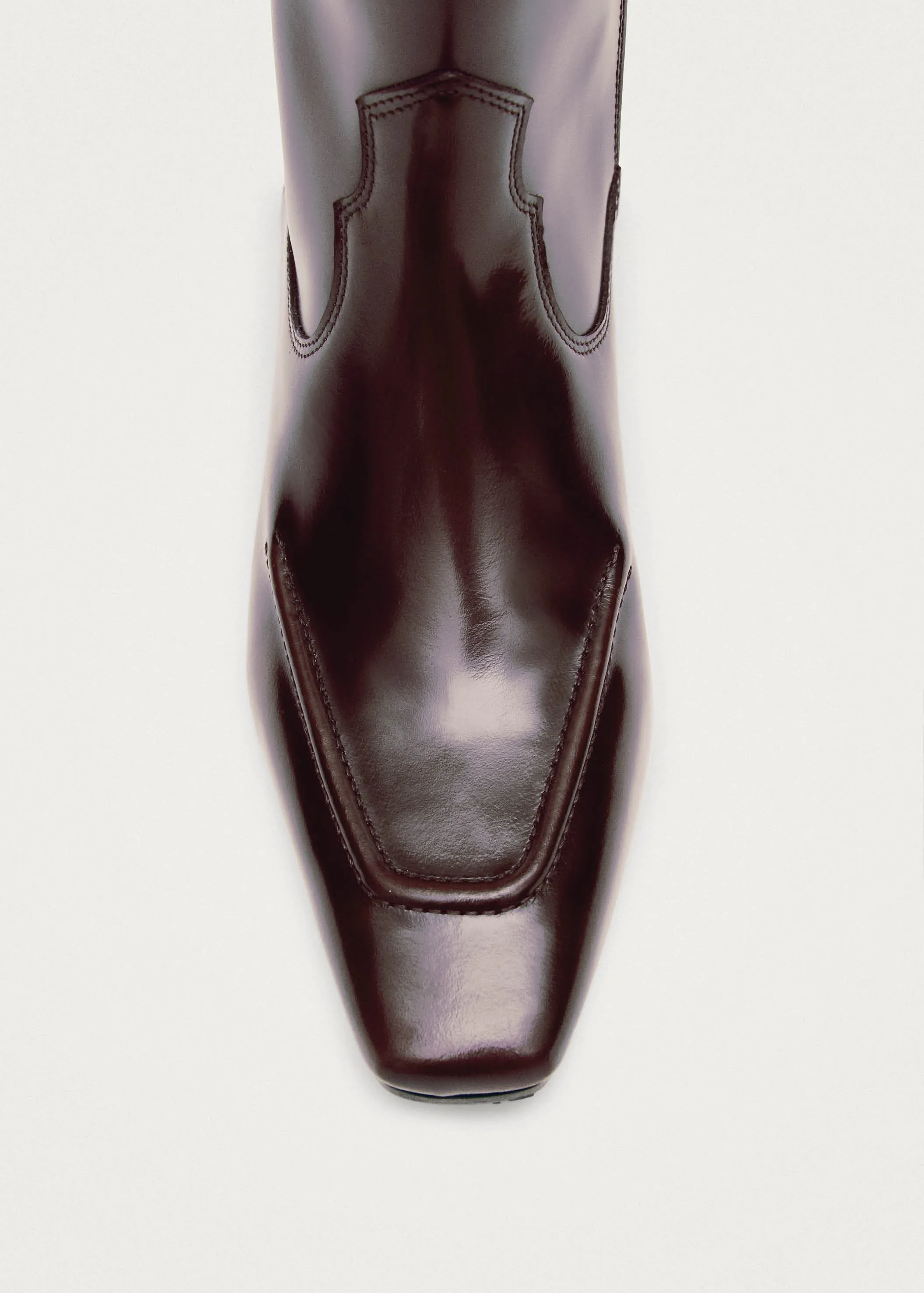 Chase Brushed Burgundy Leather Boots sold by Alohas product image thumbnail 4