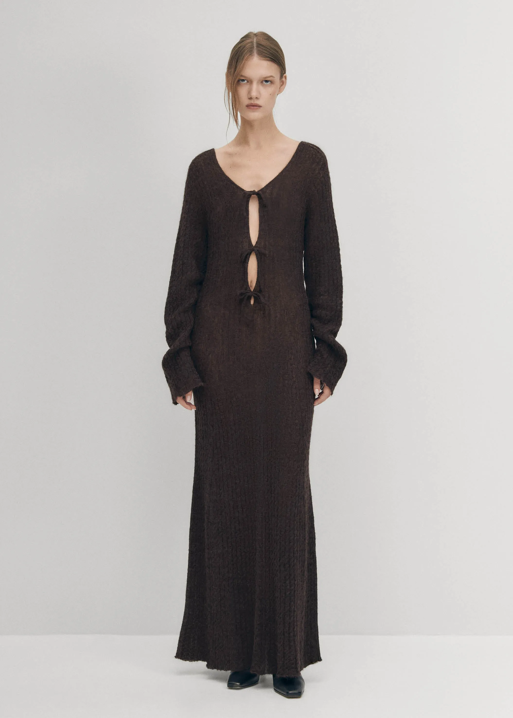 Triza Brown Dress sold by Alohas