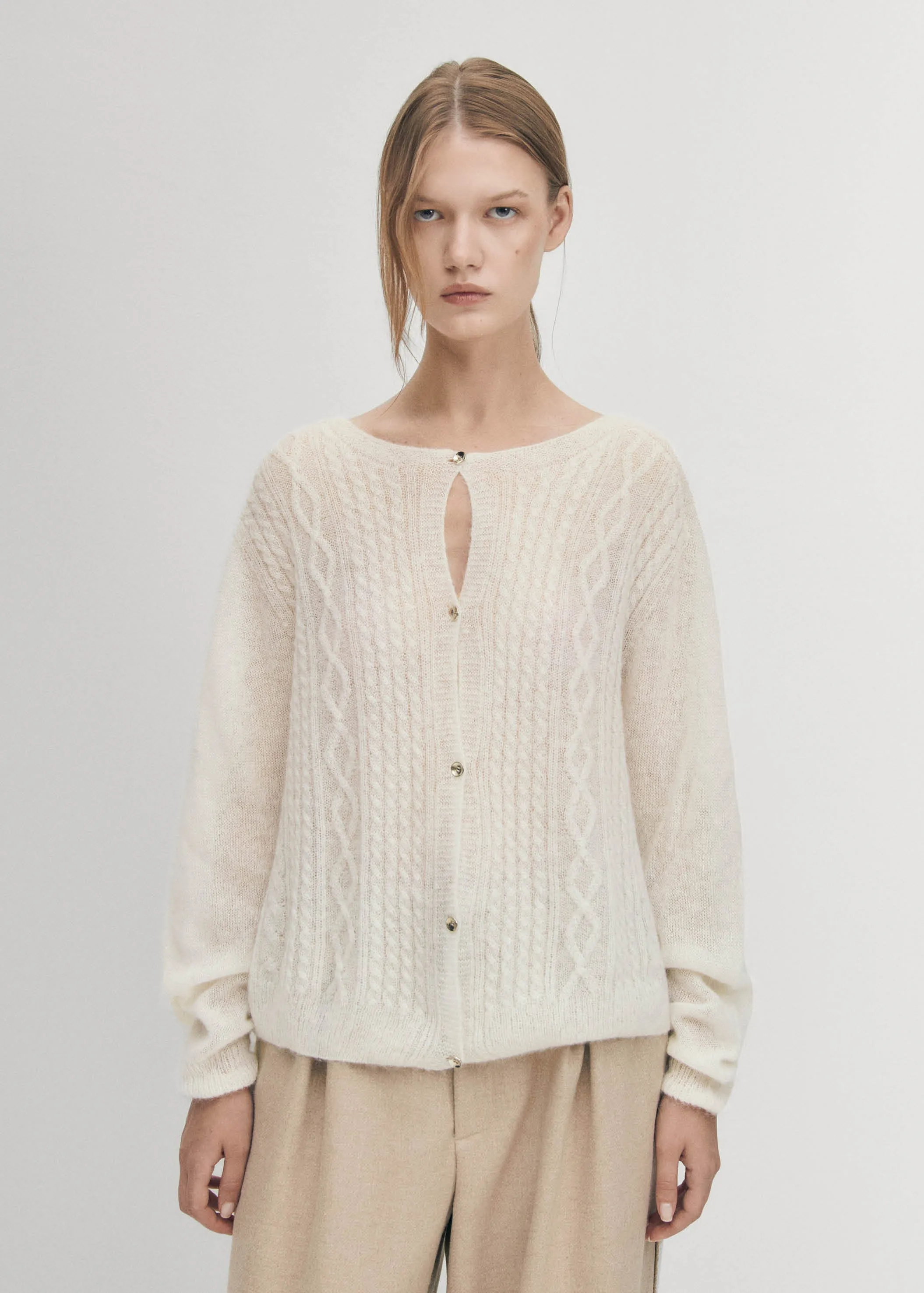 Corden Cream Cardigan sold by Alohas product image thumbnail 5