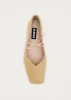 Sway Soft Beige Leather Ballet Flats sold by Alohas