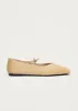 Sway Soft Beige Leather Ballet Flats sold by Alohas