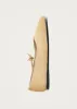 Sway Soft Beige Leather Ballet Flats sold by Alohas