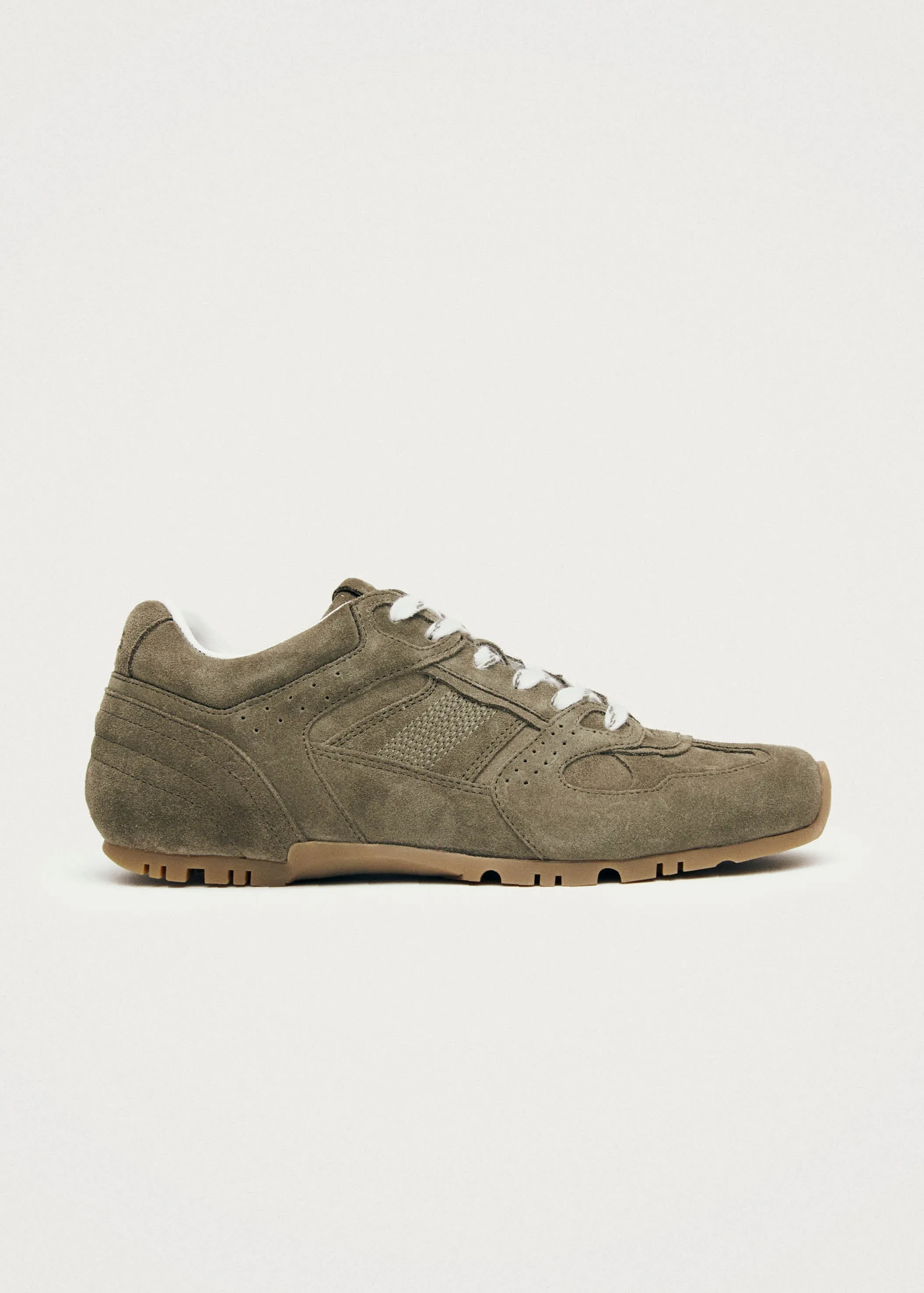Tb.56 Suede Khaki Leather Sneakers sold by Alohas