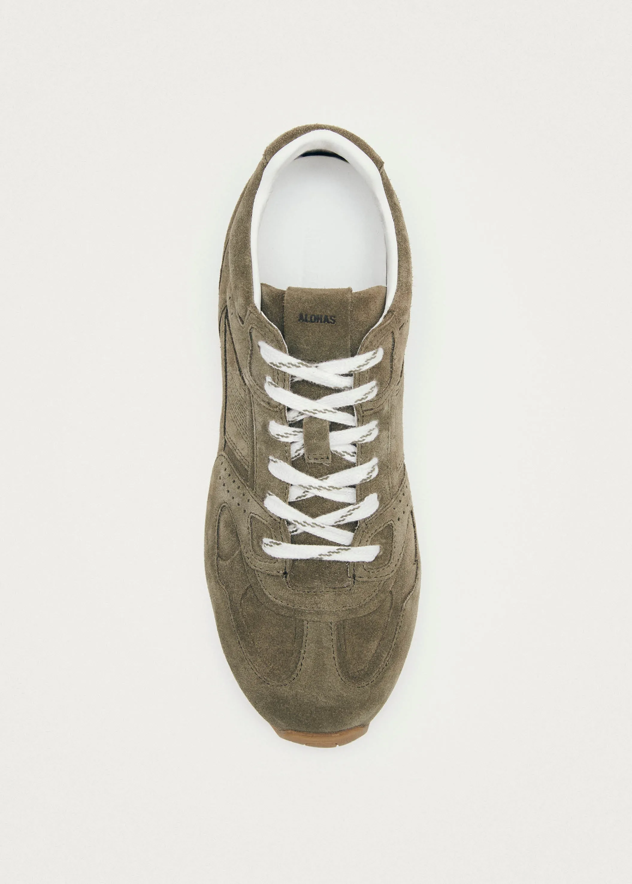 Tb.56 Suede Khaki Leather Sneakers sold by Alohas product image thumbnail 4