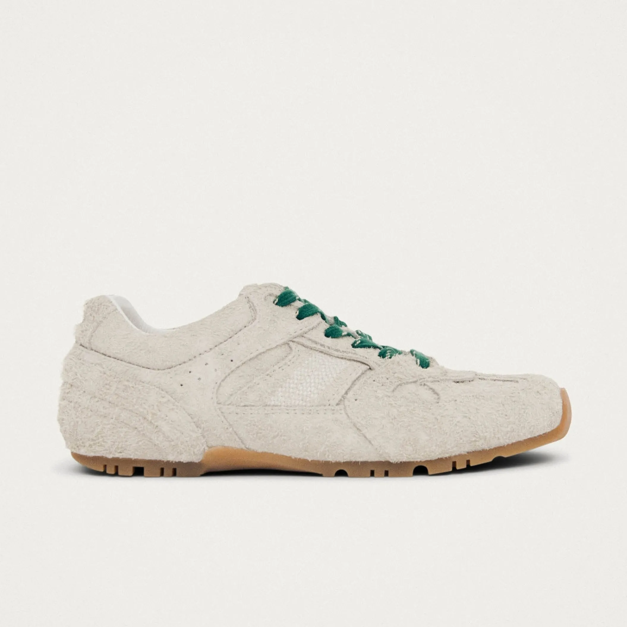 Tb.56 Suede Fuzzy Light Grey Leather Sneakers sold by Alohas product image thumbnail 3