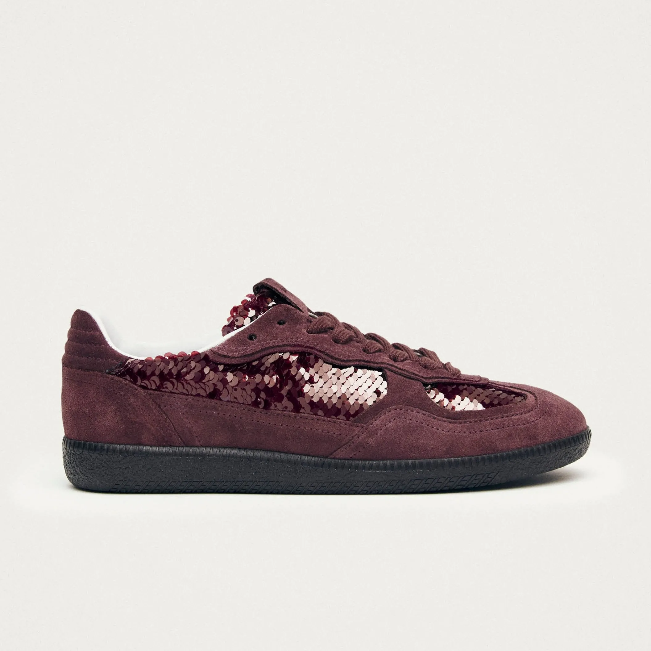 Tb.490 Glint Burgundy Leather Sneakers sold by Alohas product image thumbnail 3