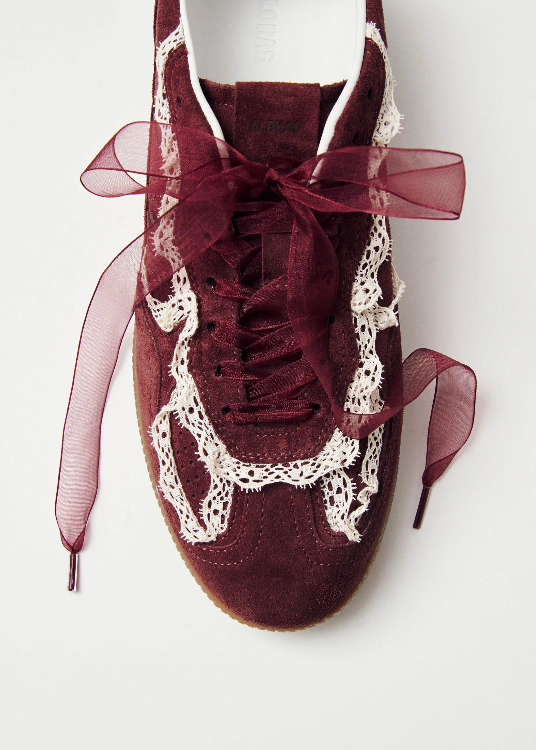 Tb.490 Crochet Burgundy Leather Sneakers sold by Alohas product image thumbnail 5