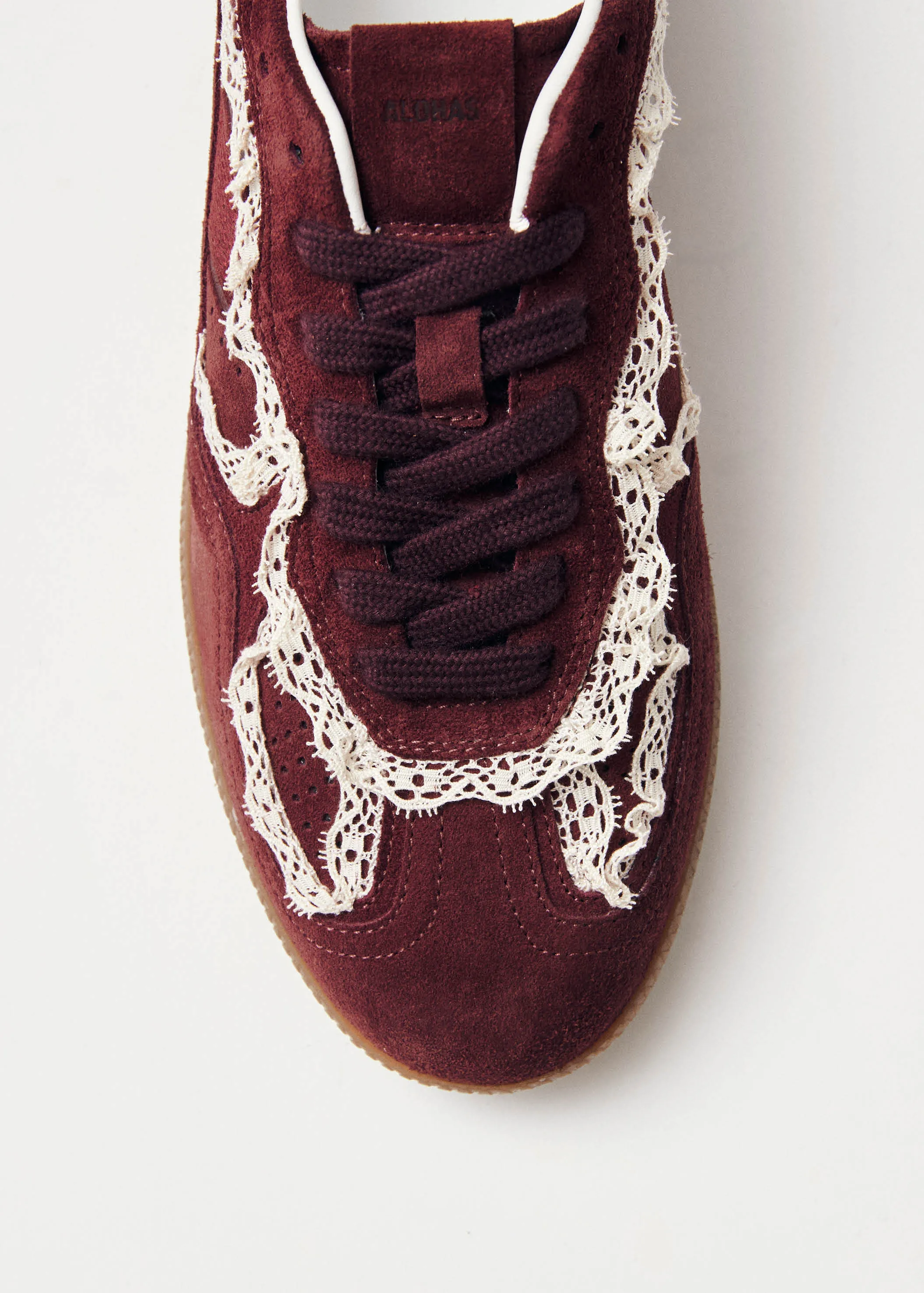 Tb.490 Crochet Burgundy Leather Sneakers sold by Alohas product image thumbnail 2
