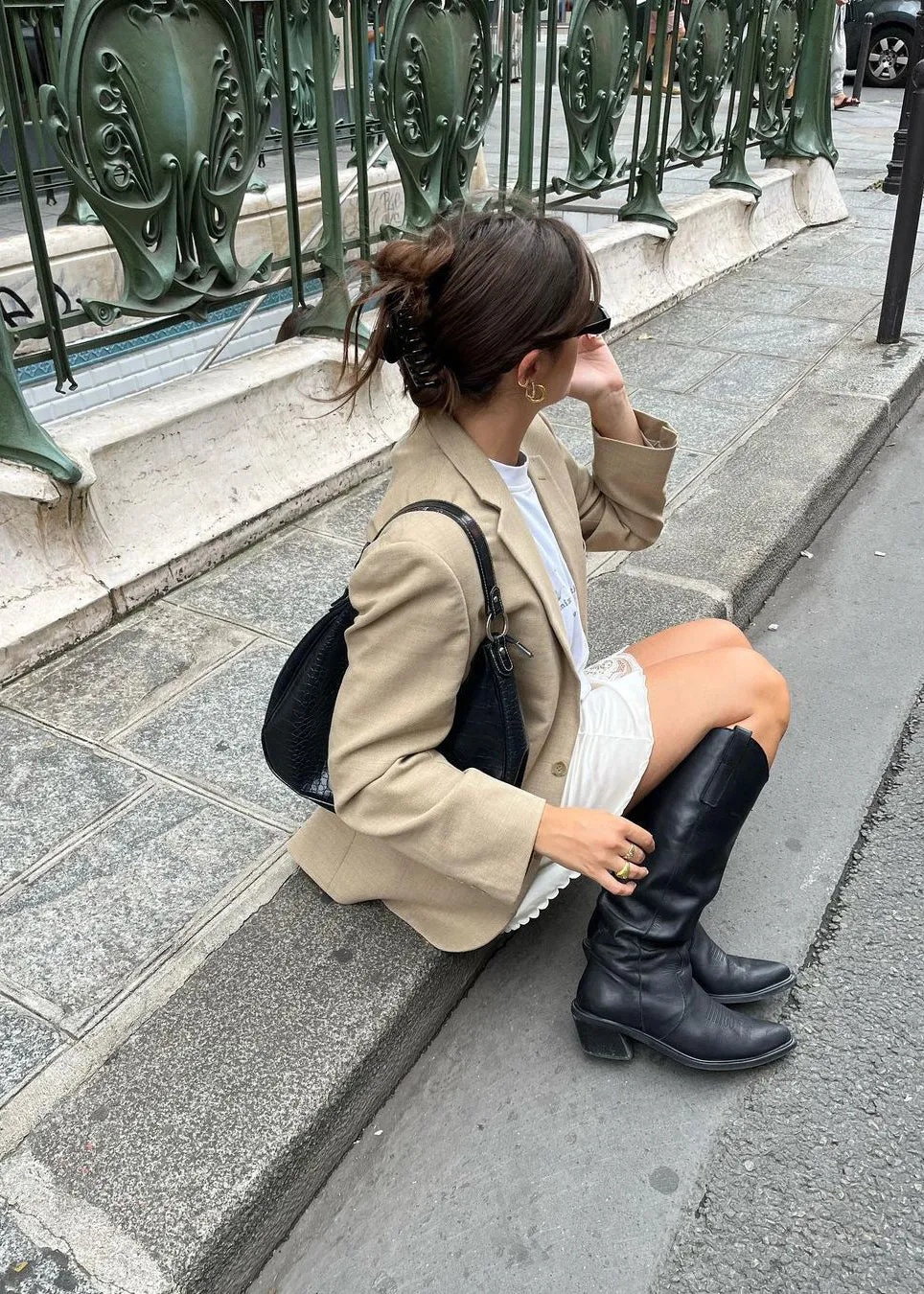 Mount Black Leather Boots sold by Alohas product image thumbnail 2